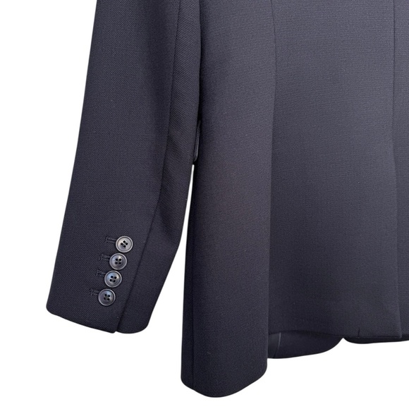 Reiss Single Breasted Suit Blazer Women’s Sz Small Navy Blue Wool Blend Lined - Picture 8 of 11